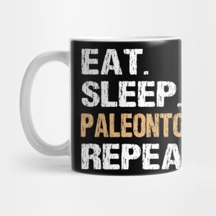 Paleontologist Paleontology Repeat Fathers Day Gift Funny Retro Vintage Mug